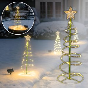 Kerstboom tuindecoratie op zonne-energie | TREELUSTOR