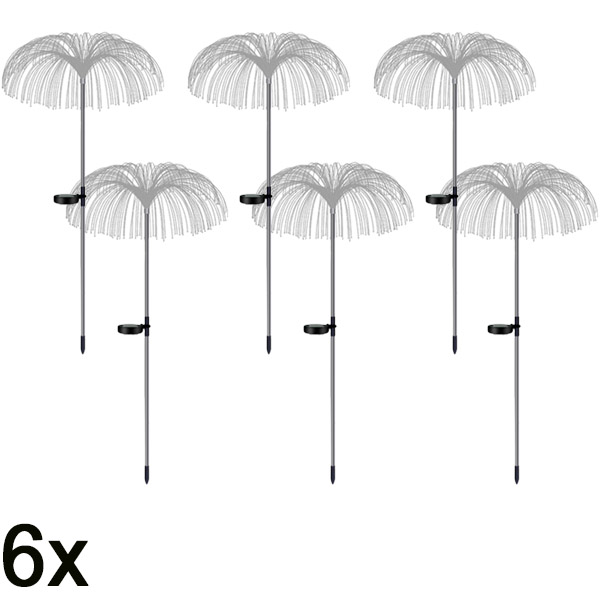 6x Zonne-energie tropische tuinverlichting | LUMIPALM