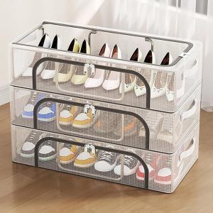Transparante stapelbare schoenopbergdoos | DURASTOR